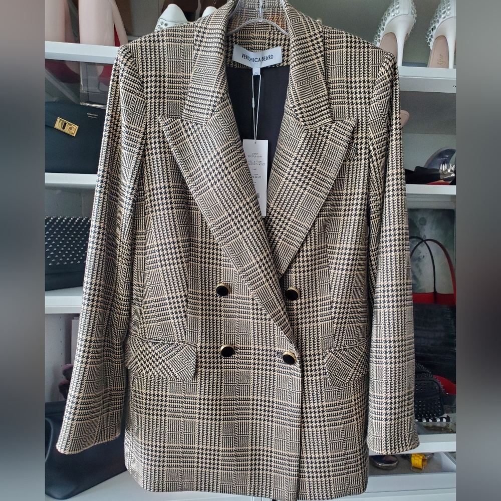 NWT Veronica Beard Rhys Double-Breasted Blazer Sz 12